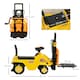 image 7 of HOMCOM Kids Ride-On Forklift Truck w/ Fork Tray, Under Seat Storage, Backrest