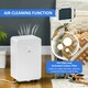 image 5 of HOMCOM 12L/Day Protable Quiet Air Dehumidifier with Purifier, Timer, 5 Modes