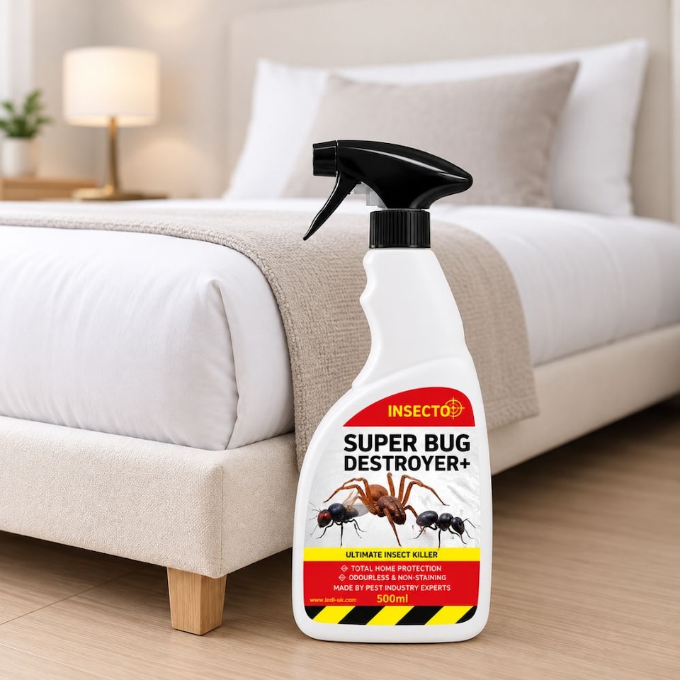 image 1 of Super Bug Destroyer+ 500ml Spider Killer Spray, Bed Bug Flea Fly Ant Moth Wasp Insect Killer, HSE 10669