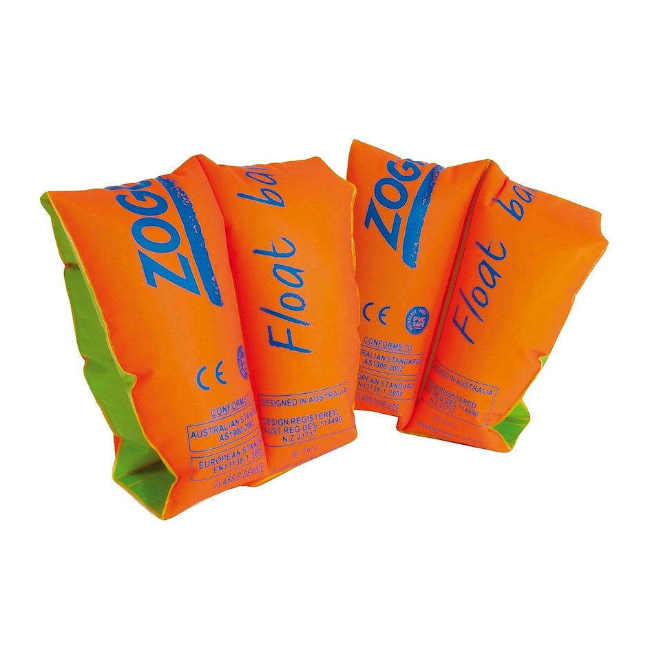 image 1 of Zoggs Baby Swimming Armbands - Orange/Green - 6-12 Years