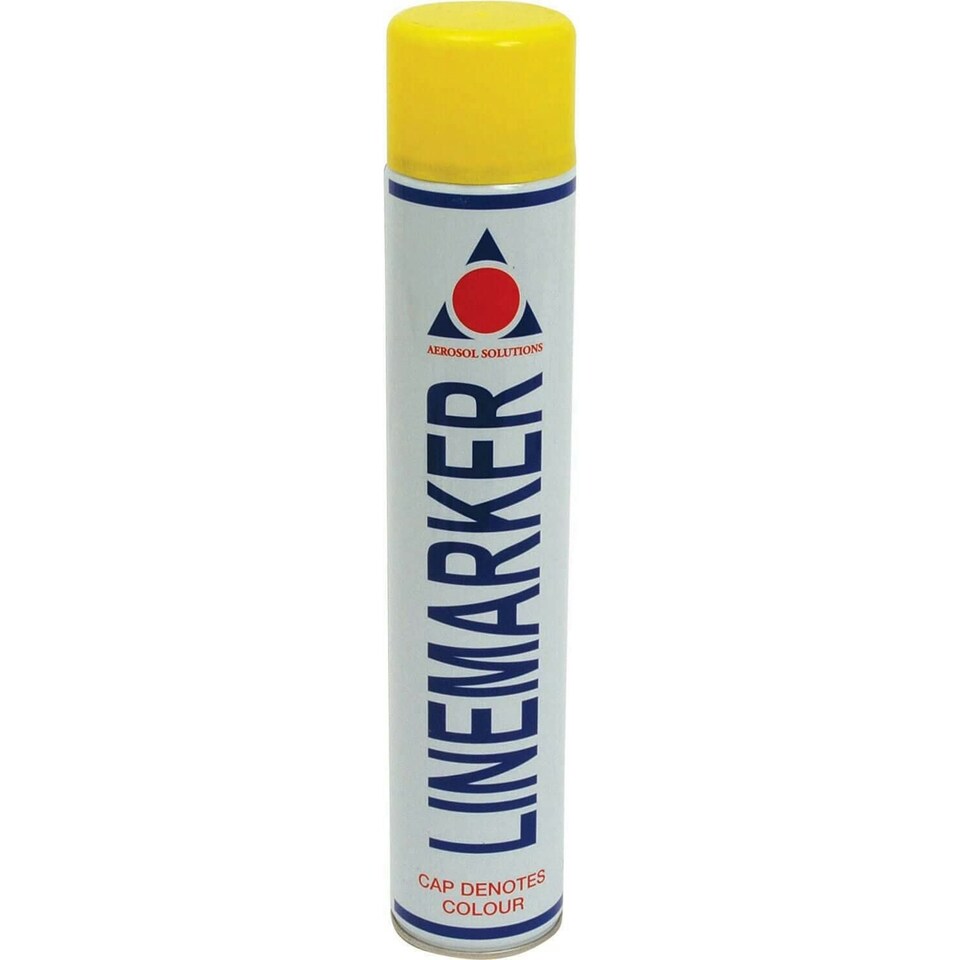 0900 Line Marking Spray Paint Yellow 750ml - AERLMPY