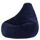 image 4 of Dalton Kids Beanbag Corduroy Navy Blue Set of 2 | Blue | Navy | M | 2