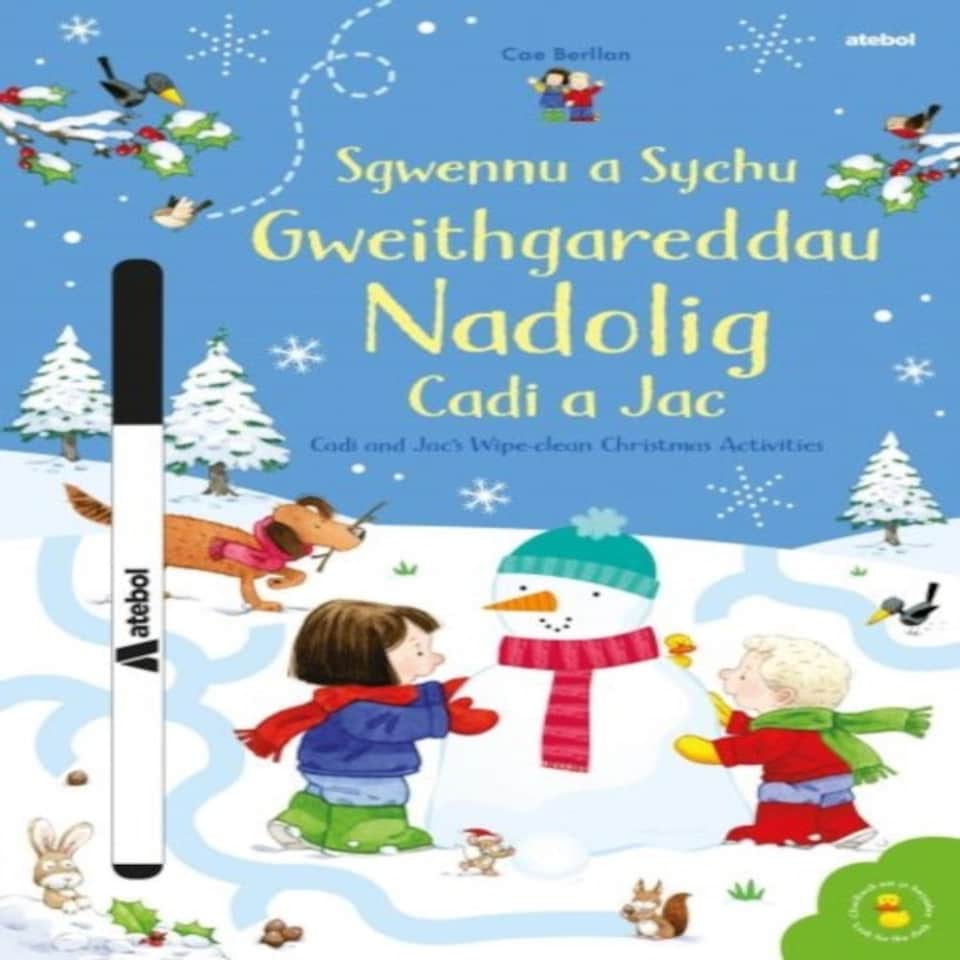 Sgwennu A Sychu Gweithgareddau Nadolig C