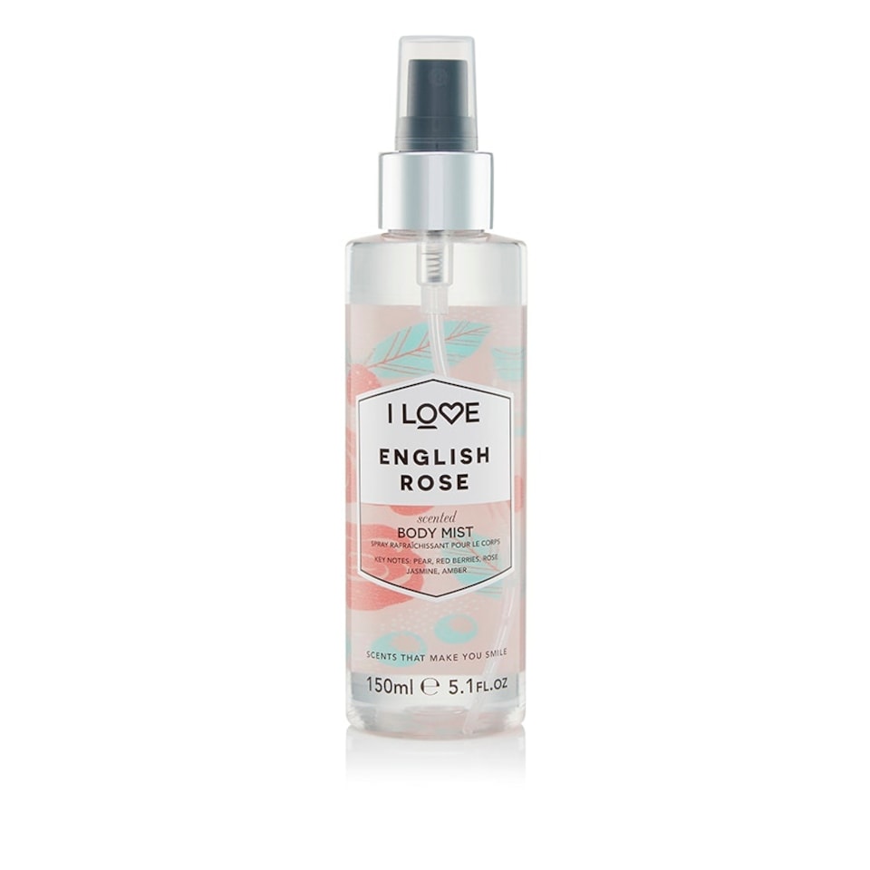 image 1 of I Love English Rose Scented Body Mist 150ml