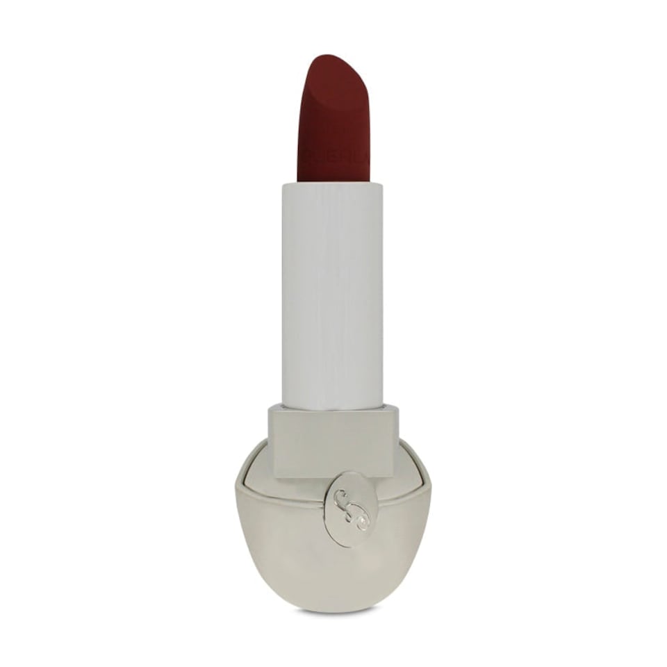 image 1 of Guerlain Rouge G The Lipstick Shade Velvet Matte No.775 Wine Red Pink