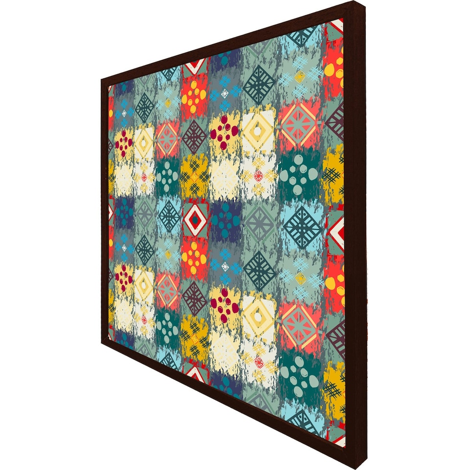 image 1 of Tribal art boho (Picture Frame) White | XS