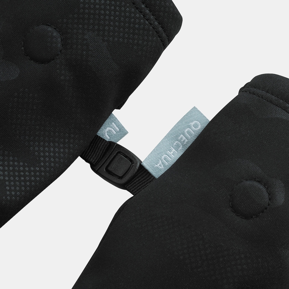 image 1 of Decathlon Kids’ fingerless hiking mittens, 6-14 years HIKE500 - Black