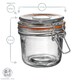 image 3 of Argon Tableware Glass Storage Jar - 350ml - Orange Seal