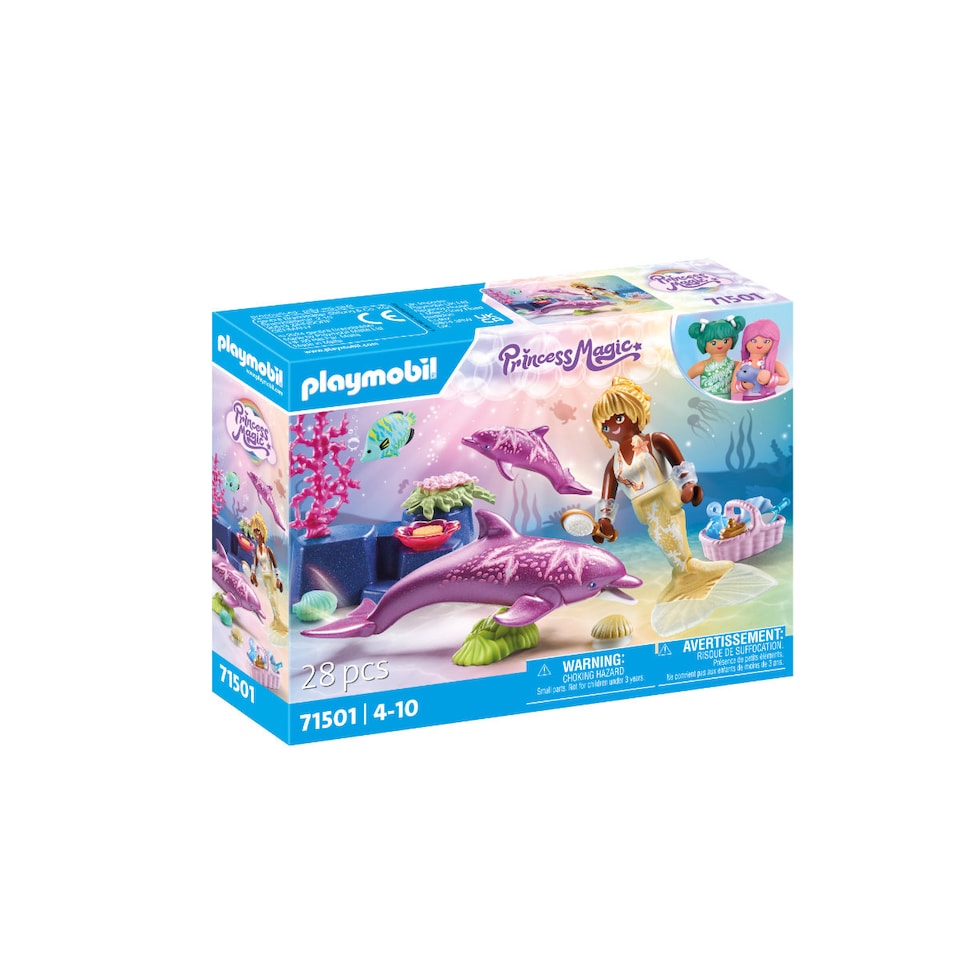 image 1 of Mermaid with Dolphins