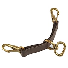 Blenheim Newmarket Leather Horse Bit Attachment - Havana - 32cm