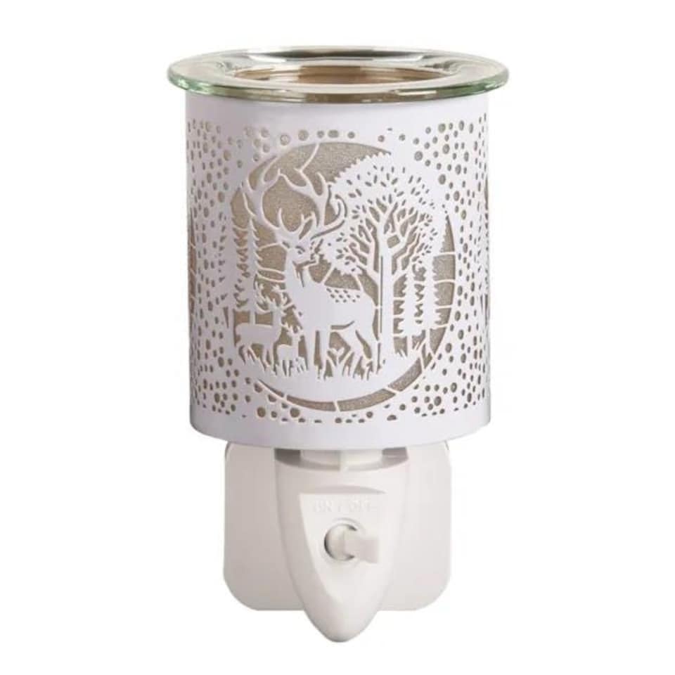 image 1 of Aroma Electric Plug In Wax Melter 13cm White - Deer Family White
