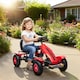 image 2 of HOMCOM Children Pedal Go Kart, Kids Ride On Racer with Adjustable Seat, Inflatable Rubber Tyres, Handbrake, for Ages 5-12 Years - Red