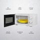 image 3 of Abode AMM2005 White Microwave 700W 20L Manual with 5 Power Levels & Defrost