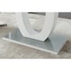 image 4 of Furniturebox Giovani Grey White Modern High Gloss And Glass Dining Table