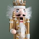image 7 of 30cm Wooden Christmas Nutcracker Soldier Decoration with Gold Body and Shoes