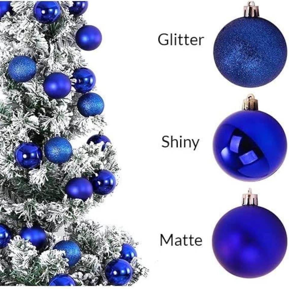 image 1 of Baubles Blue 5CM 9PCS Set