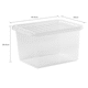 image 5 of Wham Crystal 5 x 25L Stackable Plastic Storage Boxes with Lids Clear Clear