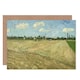image 1 of Vincent Van Gogh Ploughed Fields Furrows Art Card