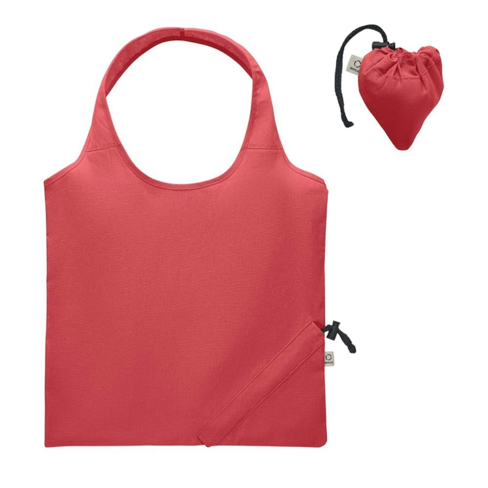 image 1 of MidOcean Carrie Foldable Shopper Bag - Red - One Size Red