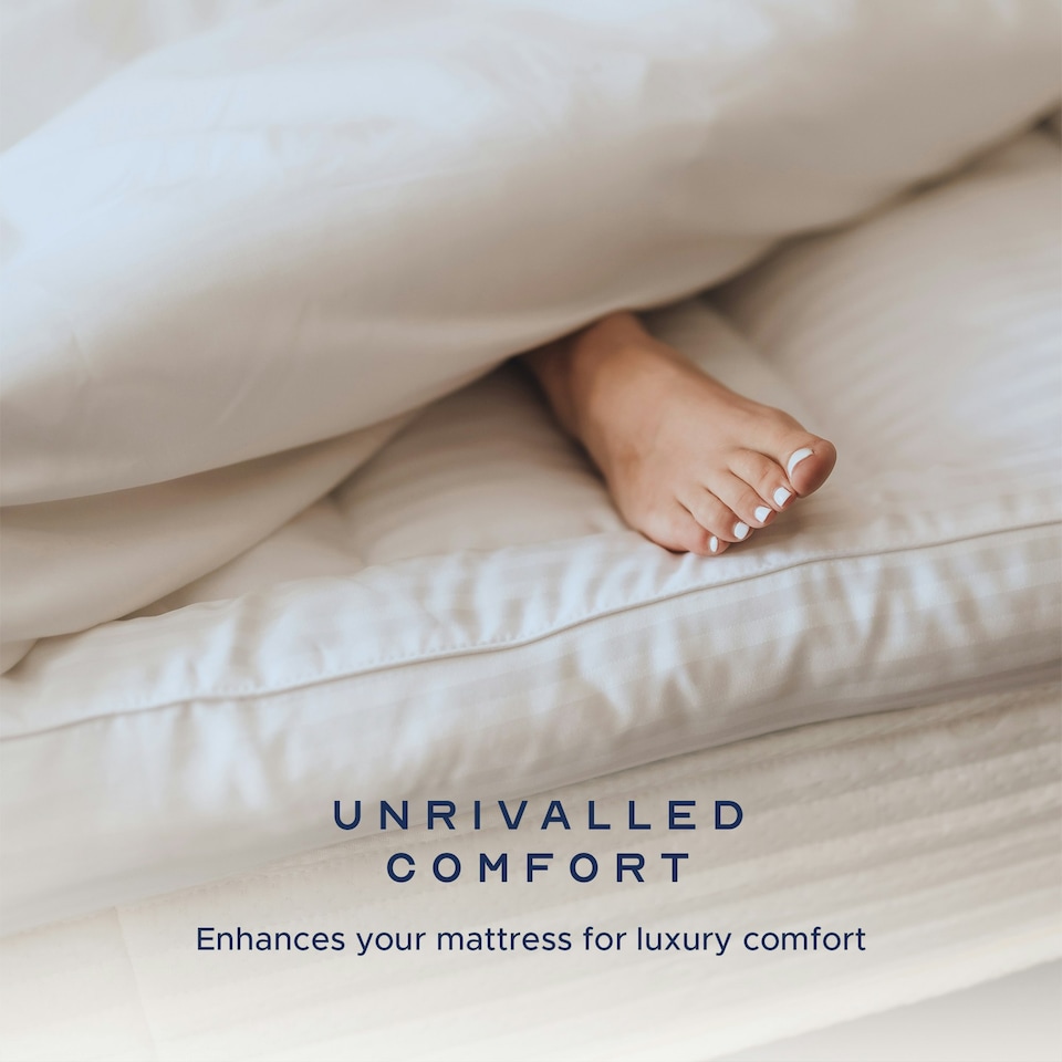 image 1 of Luxurious Hotel 10cm Mattress Topper | White | 1