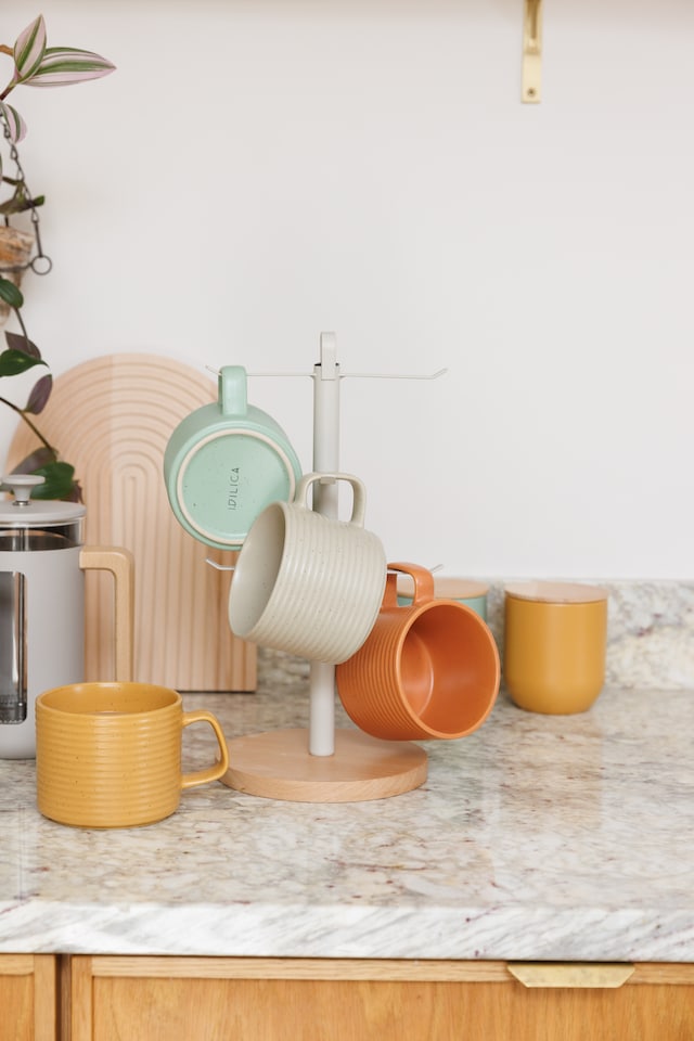 image 1 of KitchenCraft Mug Set Multicolour Stoneware 400ml Set of 4 | Multi