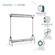 image 7 of House of Home Clothing Rail Heavy Duty Hanging Clothes Shoe Hat Rack Shelves With Wheels 4ft x 5ft | Black
