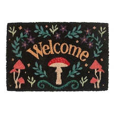 Something Different Welcome Mushroom Door Mat - Black - One Size