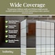 image 4 of Balterley Glass Walk In Wetroom Screens with Framed Design and Shower Tray | Black | Matt Black