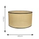 image 7 of ValueLights Reni Large Wood Cane Natural Ceiling Pendant Shade | Cream