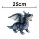 image 2 of Dragon Grey Soft Toy Realistic Looking Dragon Plushe Cuddly Fantasy 25cm Grey