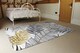 image 3 of Gold & Black Leaves Rug | Multi