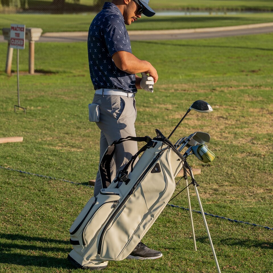 image 1 of Ryder S-Class Golf Bag - Cream