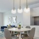 image 8 of COSYLYTE Clayton 3 Light Modern Ribbed Glass Bar Pendant Light - Brushed Brass Bronze | Brushed Brass