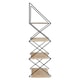 image 2 of Interiors By Premier Stylish 4 Layer Shelf, Durable Design Metal Frame Shelf For Balcony, Ample Storage Hanging Frame Shelf Cream