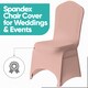 image 6 of Chair Cover Spandex Polyester Stretch Fabric Dining Slipcovers - 10pcs