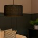 image 1 of ValueLights Reni Black Fabric Large Drum Shade