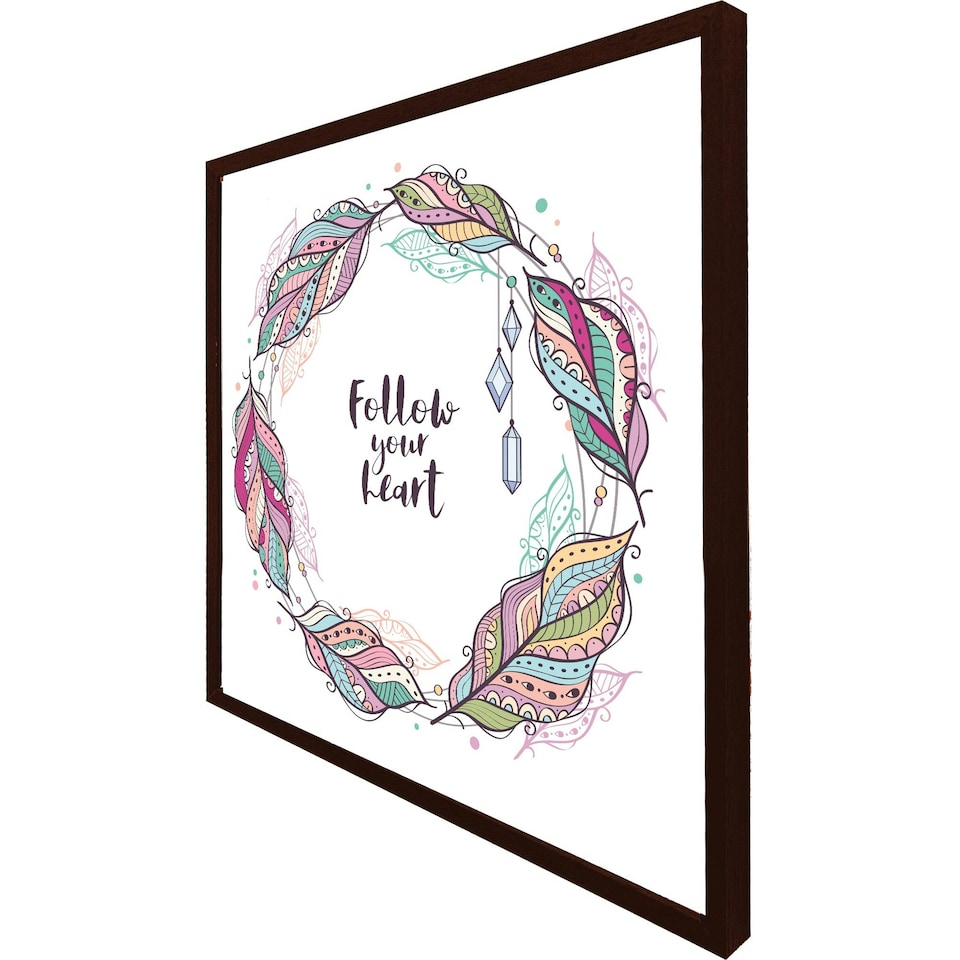 image 1 of Follow your heart (Picutre Frame) Brown | XL