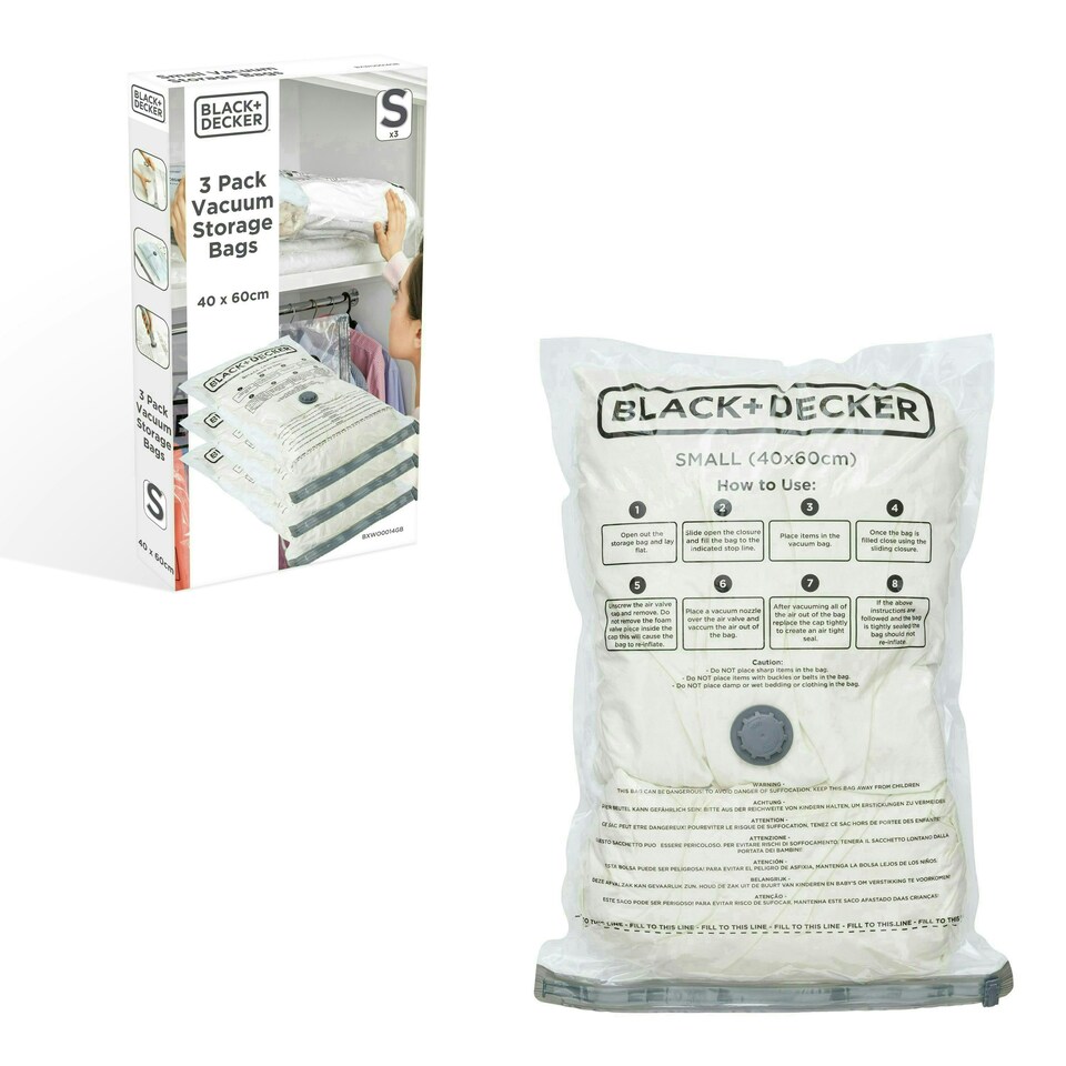 image 1 of BLACK+DECKER Vacuum Storage Bags Small