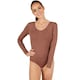 image 1 of Womens long sleeved body with round neck | Brown | brown | 1
