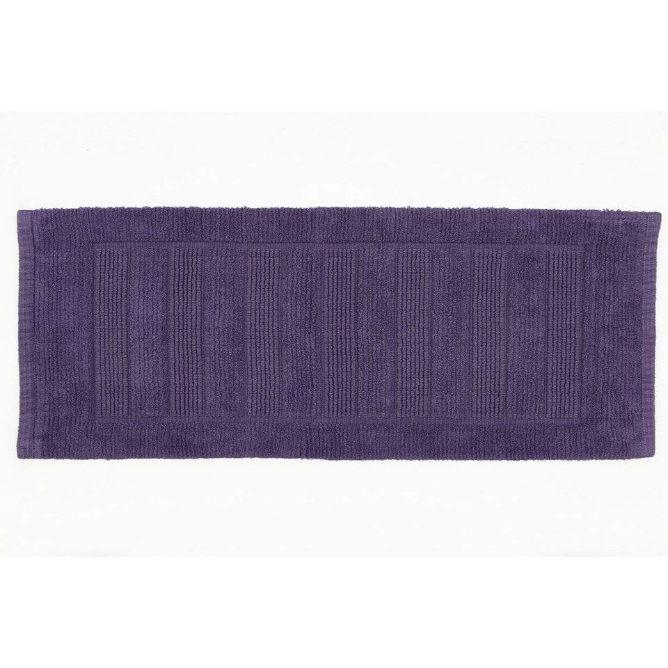 image 1 of Bliss Pima 100% Cotton Bath Mat 50x80cm – Ultra-Soft 1600GSM Luxury Bathroom Rug Purple | 50 x 80cm