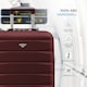 image 4 of Flight Knight 55x40x23cm Cabin Bag, Suitcase for Lufthansa & Over 30 Airlines Including British Airways, EasyJet - Lightweight 4 Wheel Carry On Suitcase | Red | Burgundy | Cabin Bag