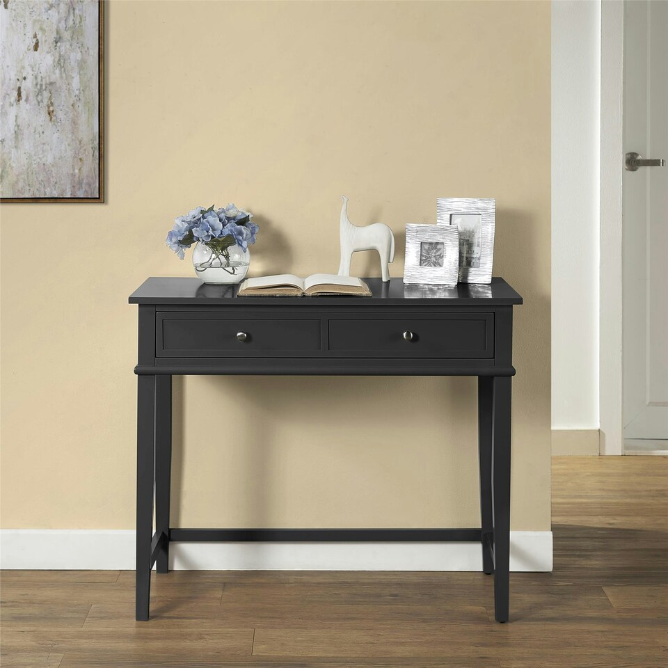 image 1 of Franklin Writing Desk with 1 Drawer Black
