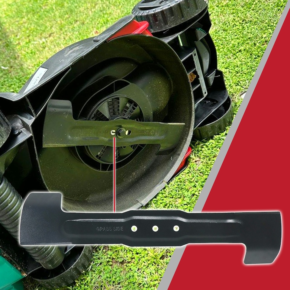 image 1 of SPARES2GO Metal Cutter compatible with Bosch Rotak 36 37 Ergoflex Lawnmower (37cm)