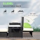 image 3 of Outsunny Garden Rattan Furniture Set 2 Seater Patio Sun Lounger Daybed Sun Bed