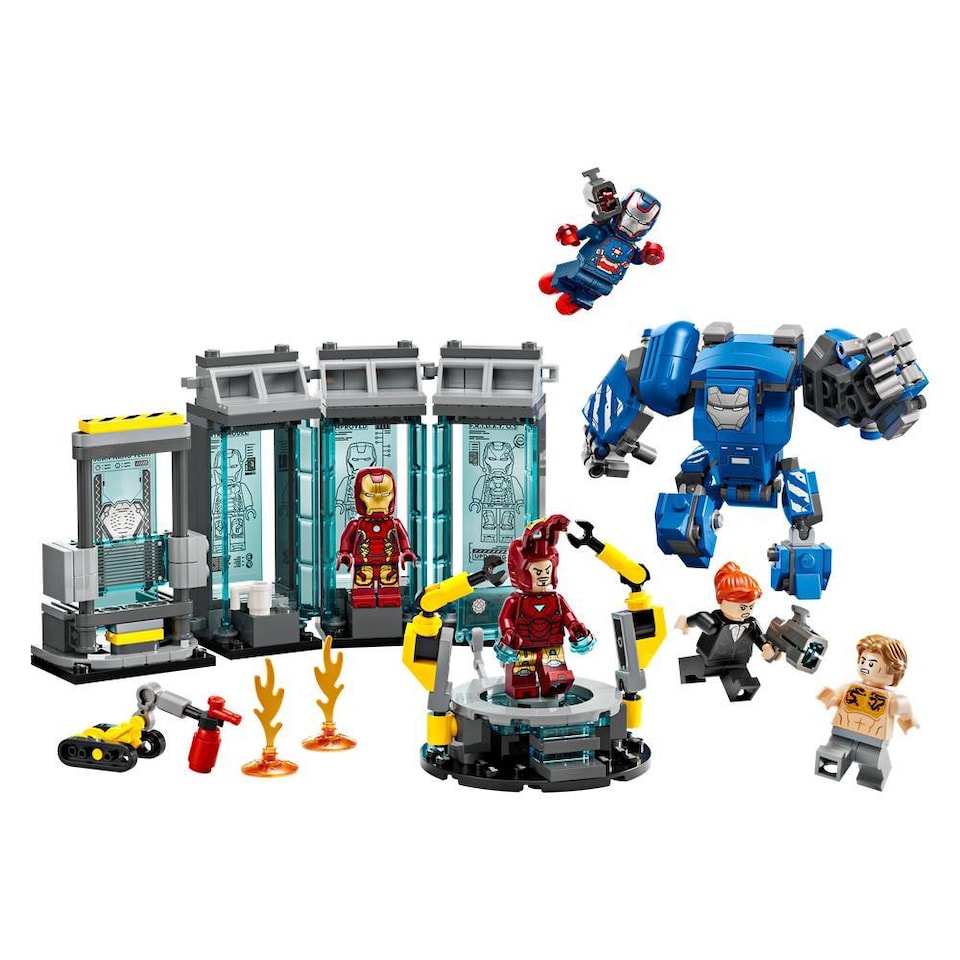 image 1 of LEGO Marvel Iron Man's Laboratory Hall of Armour