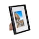 image 1 of Nicola Spring 3D Box Photo Frame with A5 Mount - A4 (8" x 12") - Black/White