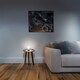 image 4 of Modern Nickel Rechargeable Touch Dimmable Table Lamp with Glass Shade