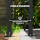 image 4 of Outsunny Wall Mounted Pergola Gazebo with PA Coating Fabric and Metal Frame, Lean to Garden Gazebo, Wind Resistant Outdoor Sun Shade Shelter for Garden, Deck | Grey | Dark Grey | 238L x 238W x 235H cm