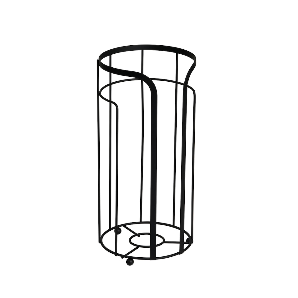 image 1 of Showerdrape Dante Black Spare Toilet Roll Holder | Black | 1