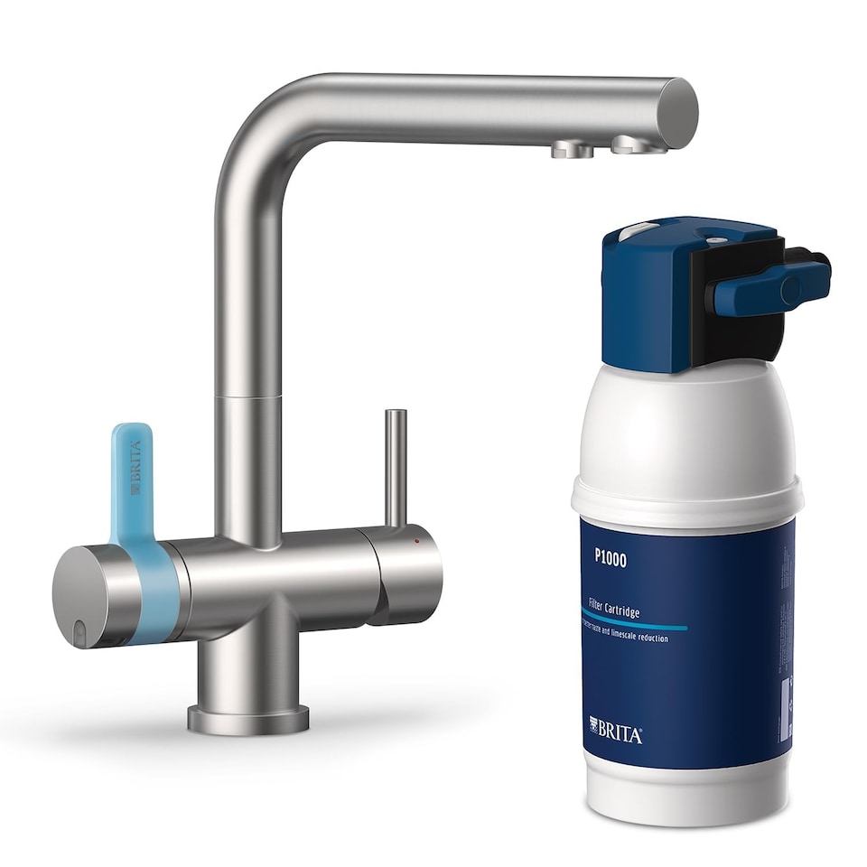 image 1 of BRITA mypure P1 Water Filter Kitchen Tap - Rectangle - Includes 1x BRITA P1000 Cartridge